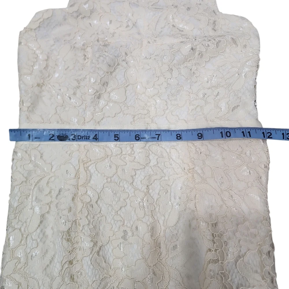 Lulu's Cream Halter Maxi Gown for Brides/ Wedding Guests. XS - Picture 11 of 15